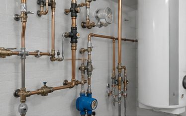 Réseau de plomberie et production d'eau chaude